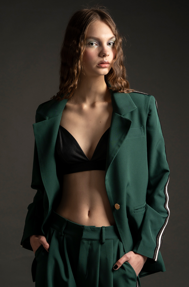 Forest green μπλέιζερ
