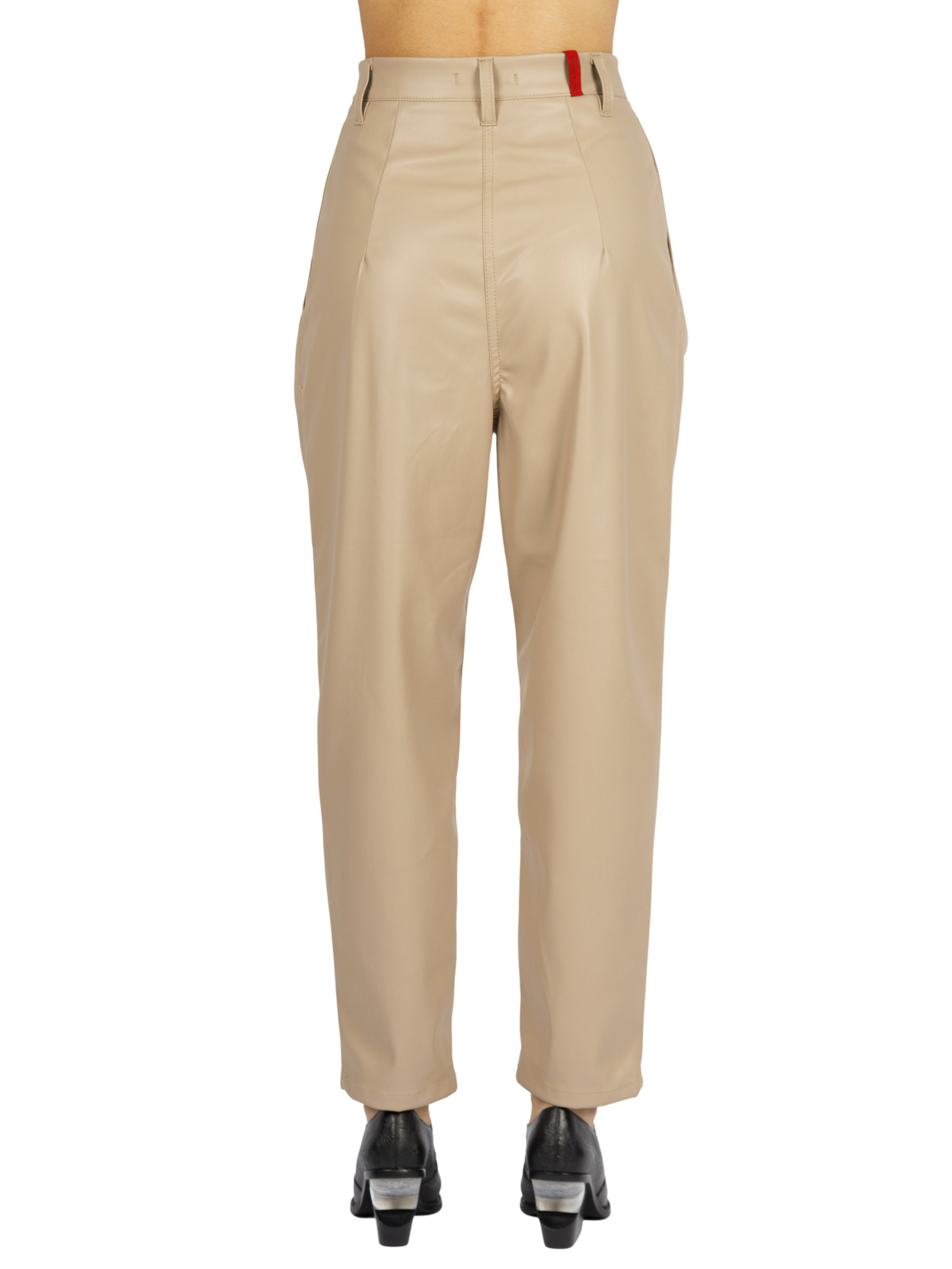 Marcella Beige Faux-Leather
