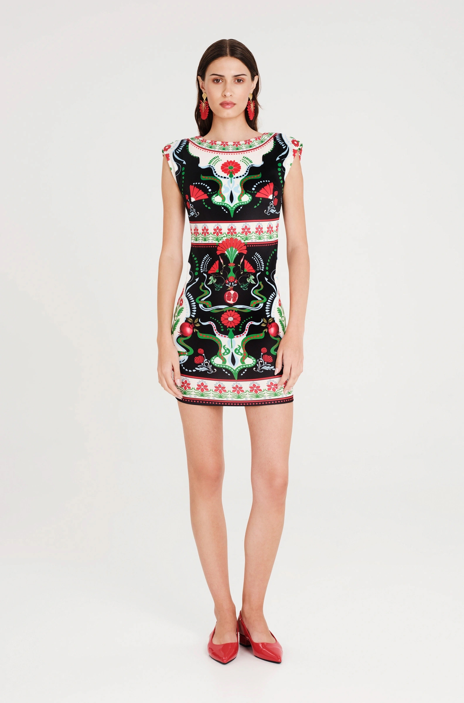 Pomegranate bodycon φόρεμα 