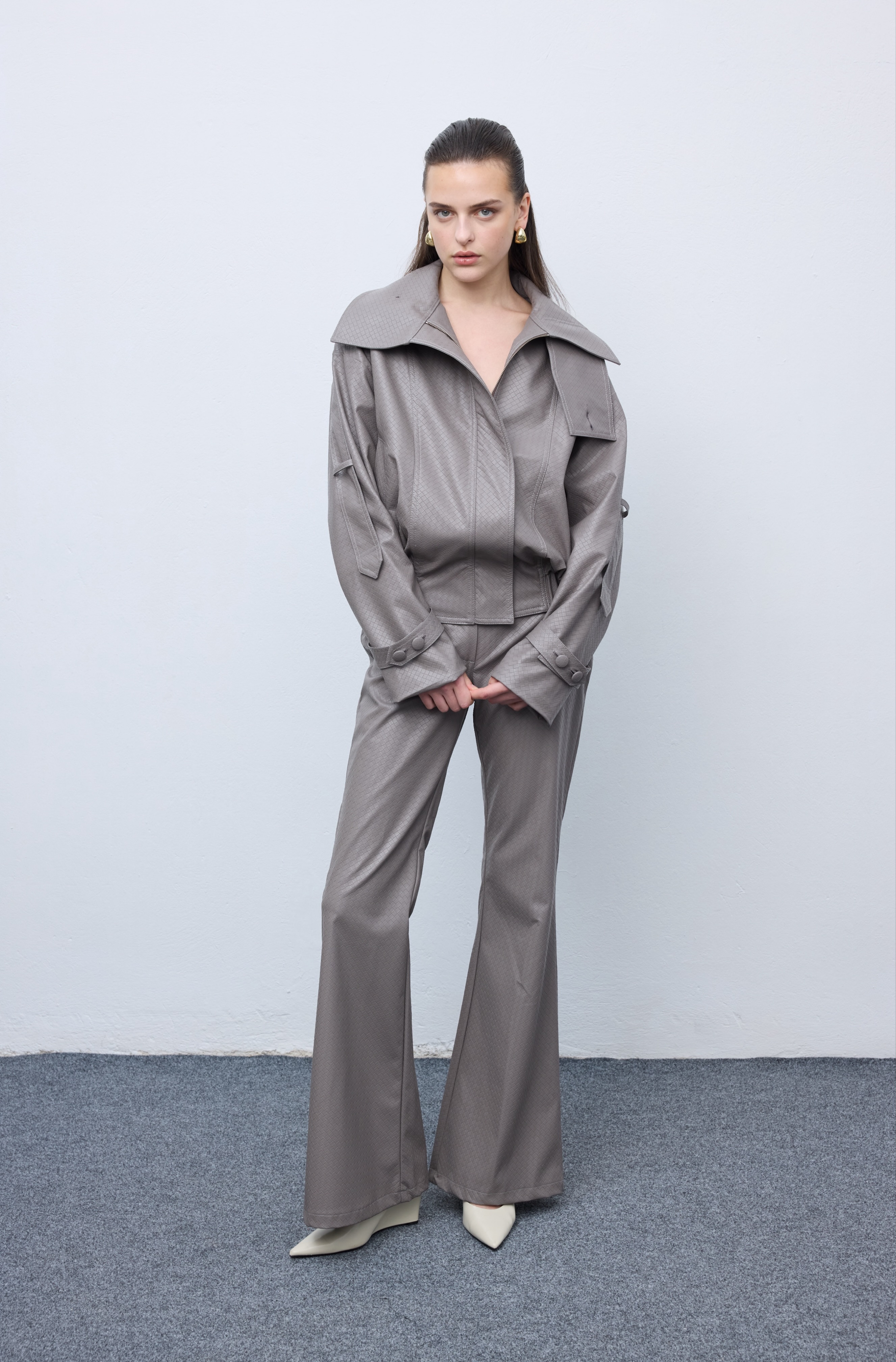 Leather knots παντελόνι 