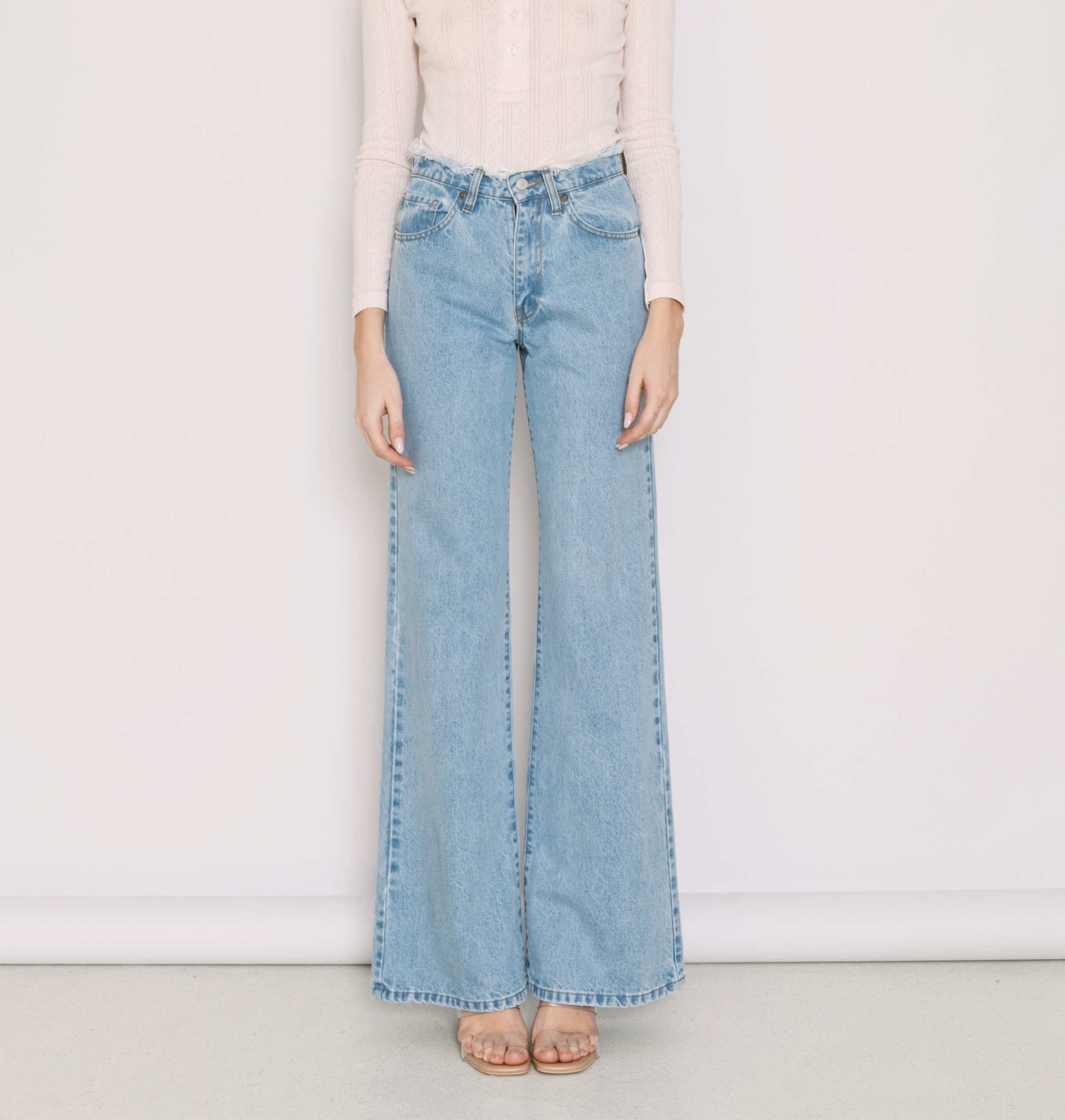 Marissa light frayed παντελόνι 